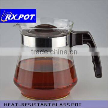 Hot Selling Useful Gift Hand Blown Heat Resistant Borosilicate Glass Coffee Pot 1500T