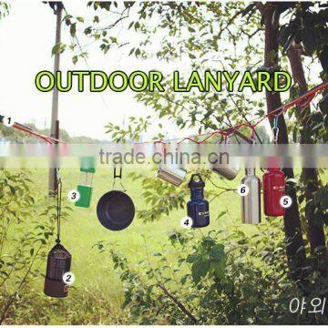 New Hot Sale 2m Camping Lanyard Outdoor Lanyard Color Lanyard Rainbow Camping Daisy Chain photo-6