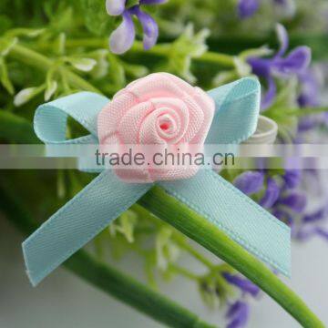 bulk polyester ribbon rose bow