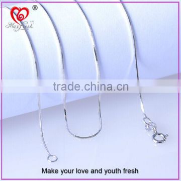 925 Sterling Silver Thin beauty Chain Necklace 2015 Newest Fashion Snake 925 Sterling Silver Chain for Pendant Jewelry Design