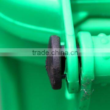 1020x597x740mm 240L New Polyethylene HDPE Green China Outdoor Plastic Garbage Bin With Wheels and Covers photo-3