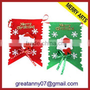 Yiwu wholesale custom made christmas garden decorative flag flags on string for sale