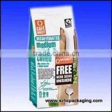 coffee pouch plastic packaging side guesst (Customized Avaliable & Free Sample & Free Design)