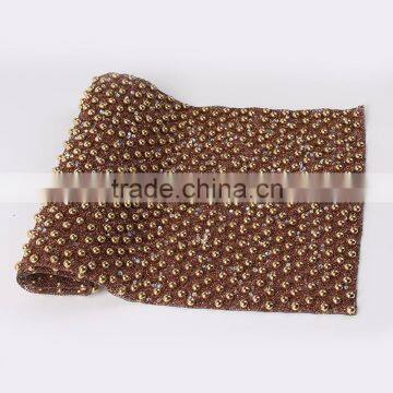Wholesale Base Hot Fix Crystal Rhinestone Mesh Rhinestone Mesh Trimming photo-3