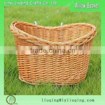 2016 cheap handmade oval wicker bike basket