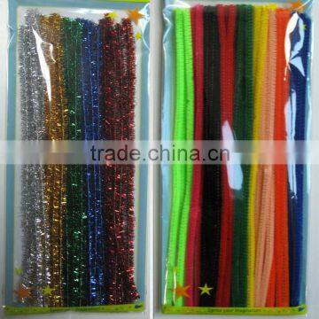 Assorted Color Craft Glitter Tinsel Chenille stems