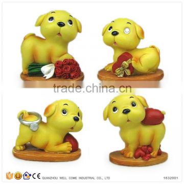 Cheap Handmade Resin Dog Valentine Gift Items