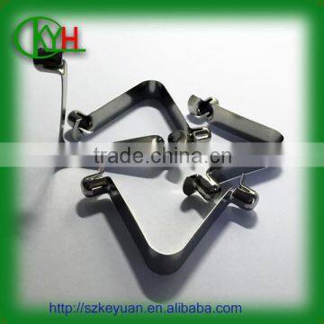 Spring Steel Tube Lock Spring V Shaped Spring Clip With Double Button Quality Choice photo-4