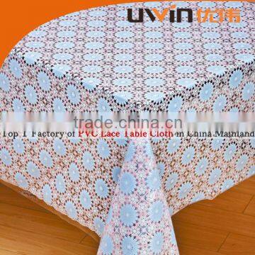 decorative plastic tablecloths in roll pvc lace table cloth