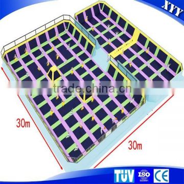 2015 Hot sale large kids square trampoline park