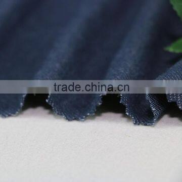 Polyester Spandex Stretch Denim Fabric Denim Jean Knit Denim photo-2