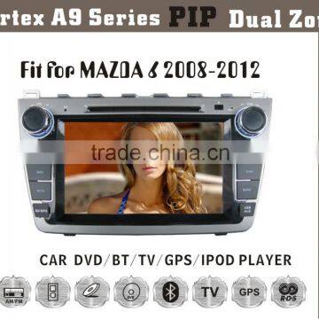 8inch HD 1080P BT TV GPS IPOD Fit for MAZDA 6 2008-2012 double din car gps dvd