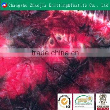 China Manufacturer Tie Dye Lycra Stretch Polyester Woven Fabric 4 Way Stretch Fabric for Home Textile, Cloths ZJ016 photo-3
