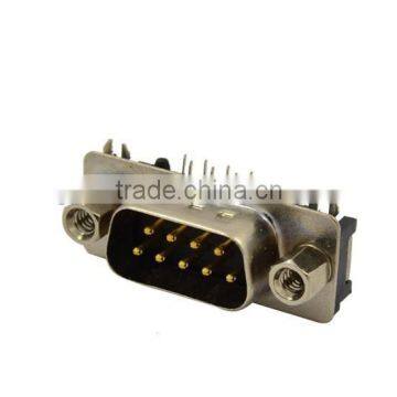 Professional Manufacturer of Slim D-SUB 9P Male Right Angle Dip Connector