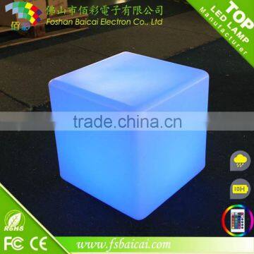 High Quality Color Change Led Glowing Cubes/LED square/LED cube magic