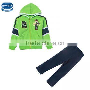 (CAR-1225) 2014 new design wholesale 2-10Y kids winter clothes boys fleece set