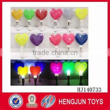 promotional cheap plastic Cute shape flash stick toys