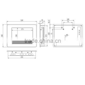 8.4 inch Professional Small LCD Monitor/IntelliTouch screen with USB, COM, TFT, DESKTOP, STOCK