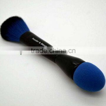 Double-end blender Brush,synthetic hair make up blender & powder brush