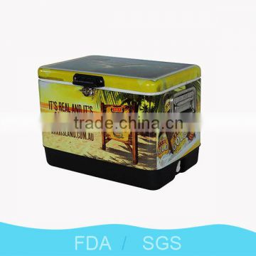 2016 new retro middle size pizza picnic time ice cooler