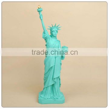 Green Color of the Statue of Liberty,figures resin