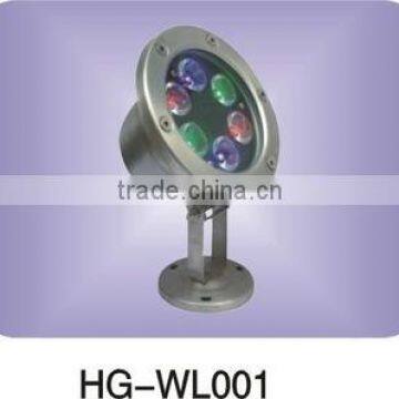 china manufacturer soluxled 6 RGB*3W power led underwater lights water-repellent IP68 fountain lights