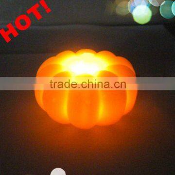 TOP SALE Pumpkin Shaped Wax LED Candle