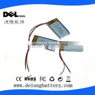 602035 lithium polymer battery 3.7v 400mAh 1.5C discharge