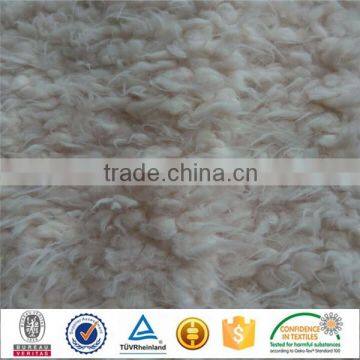 cute long fiber fleece long pile pv plush fabric for pillow upholstery