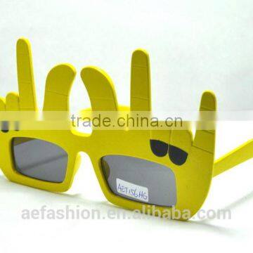 Fake plastic finger shaped fashion funny party glasses