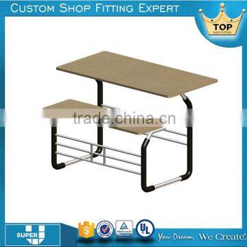 Fashion wooden beautiful clothes shop counter table design