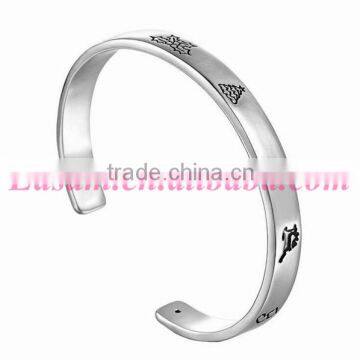 Vogue Engraved Metal Christmas Jewelry Bracelet,silver Plated Christmas Bracelet Wholesale 2015 photo-2