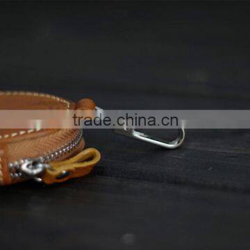 Cowhide Leather Circular Pocket,Key Case