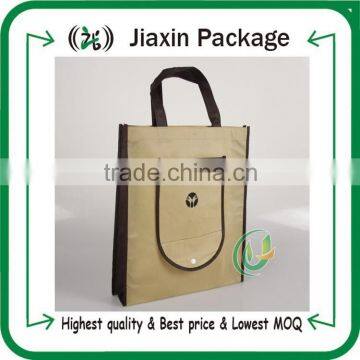 Customized cheap laminated non woven tote fabric shpping bag for tshirt