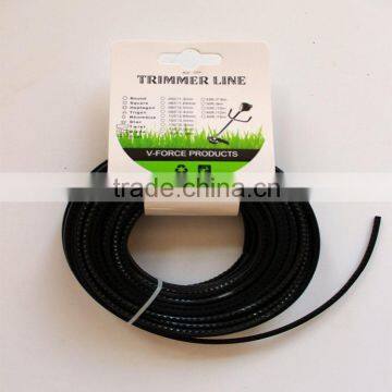 Professional Grade 2.4mmX15m Black Saw Blade Trimmer Line / Grass moving line
