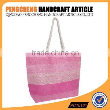 The promotion discount 100% paper straw bag cotton handle