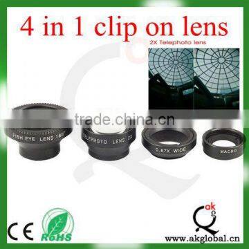 2x telephoto lens macro lens wide angle lens for smartphones