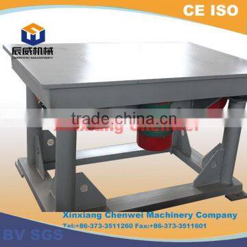 carton packing vibration table