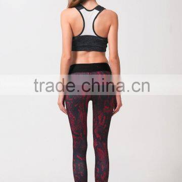 2016 Yoga Leggings Women's Fitness Pants Running Tights With Digital Printing Wholesale Clothing photo-5