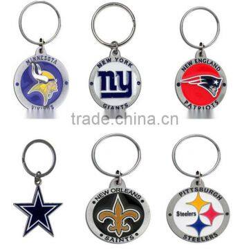 new custom metal Super Bowl football team NFL keychain