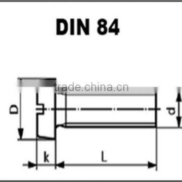 Brass Din 84 hexagonal bolts