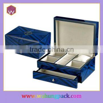 Unfinished Wood Jewelry Boxes , Custom Small Jewelry Box Drawer Handles