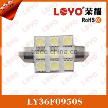 Festoon 5050 9SMD canbus car led lighting