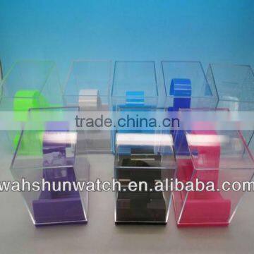 Plastic watch boxes case