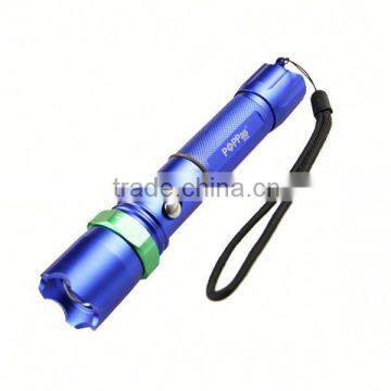 POPPAS 809B 3W Brightest XPE R2 Zoomable USB Power Bank Torch Light Police Flashlight photo-2
