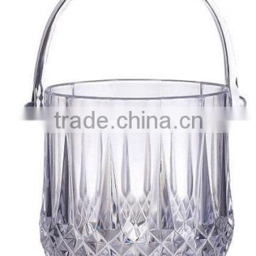 Contemporary promotional Clear Arcylic plastic ice buckets with Tong                        
                                                Quality Choice