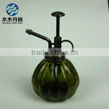 Coating Color Pumpkin Shape Watering Can Glass Bottle for garden