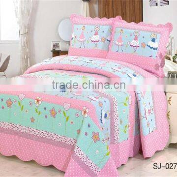 3-Piece Coverlet and Shams Set Cal King Bedspreads Cotton Flroal Printing