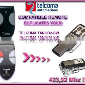 TELCOMA TANGO2,TANGO4 universal remote control 433,92MHZ