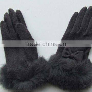 Fashion Casual Gloves with fur wrist